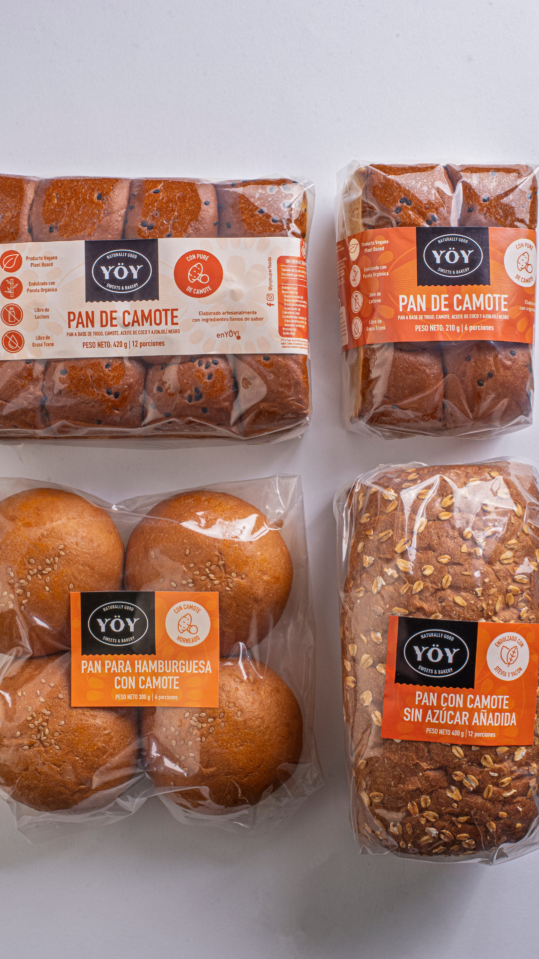 Pan de Camote y Pan Hamburguesa de Camote YOY 2025