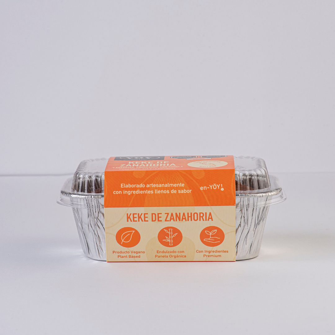 Keke de Zanahoria Vegano Libre de Lácteos 275 g